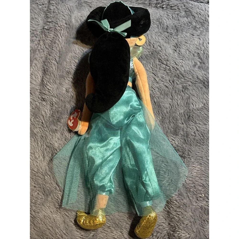 Disney Princess Jasmine 15 inch Ty Sparkle Plush Stuffed Doll Aladdin 2019